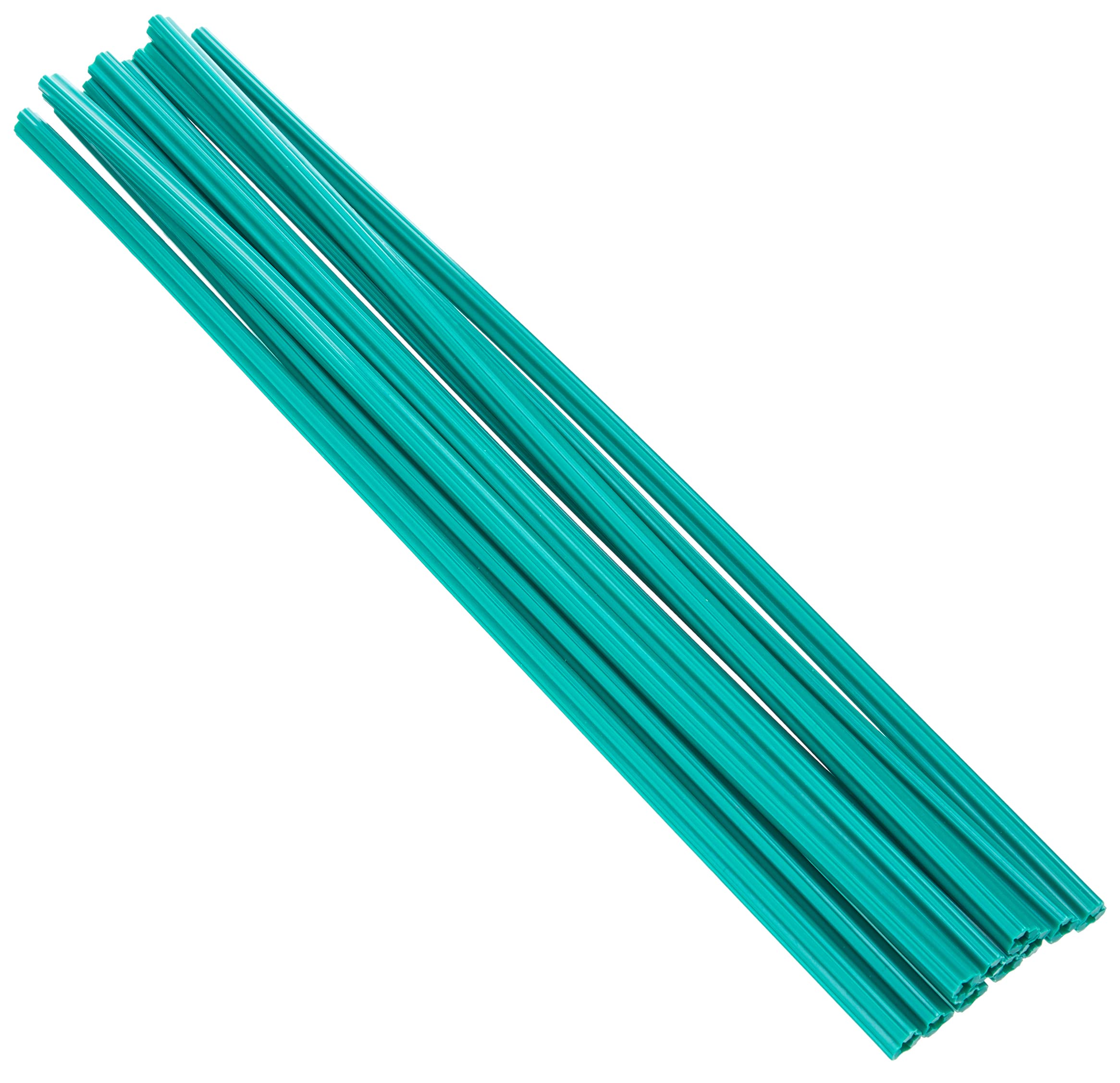 Merriway BH02064 (10 Pcs) Cut to Fit Hardwall Concrete Anchor PVC Wall Plug, Green 300 mm (12 Inch) for 10-12 Screws, Drill Size 8 - Pack of 10 Pieces