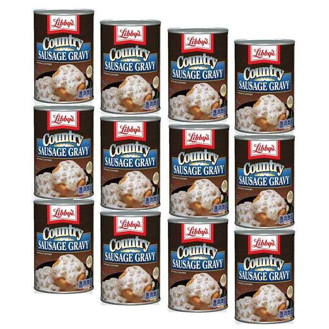 Libbys Country Sausage Gravy (15 oz Cans) (Pack of 12) Beauty