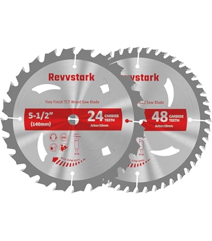 Hitachi 115430 7-1/4” Circular Saw Blades, 3-Pack, 24T