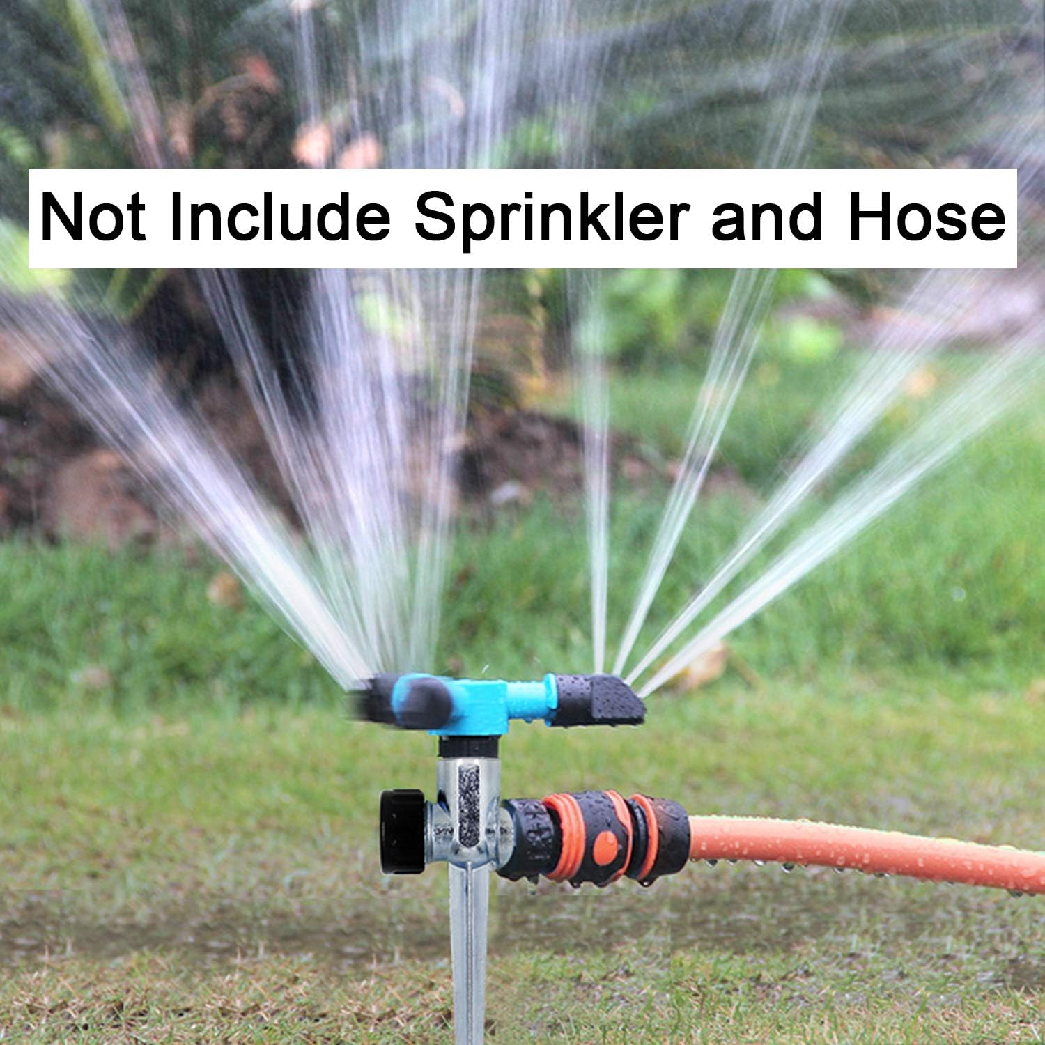 Twinkle Star 6 Pack 1/2 Inch Zinc Flow Thru Lawn Sprinkler Spike Base, Watering Sprinklers for Yard, Lawn and Grass Irrigation : Garden & Outdoor