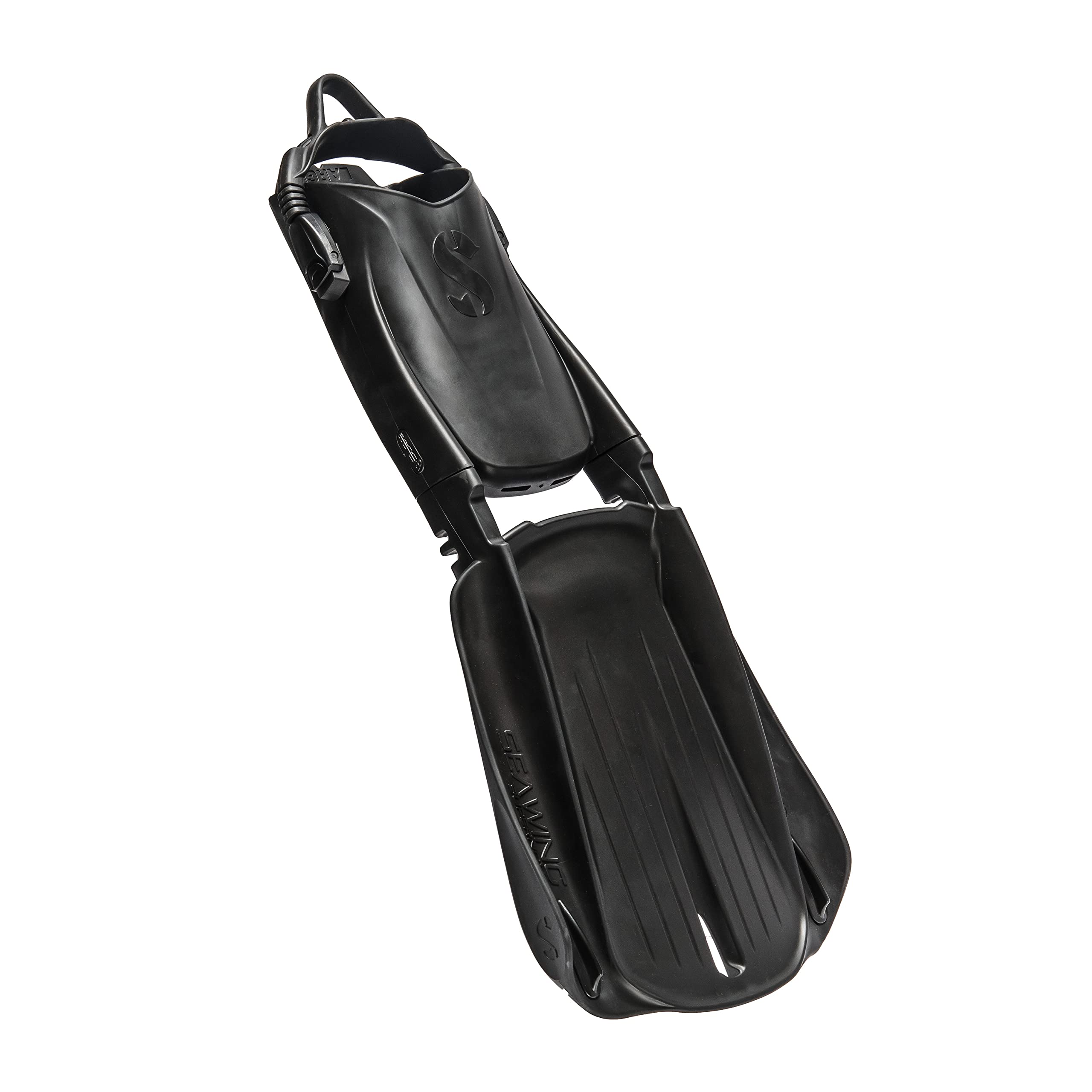 SCUBAPRO Seawing Supernova Modular Scuba Fin System for Recreational and Professional Scuba Diving, Large, Black