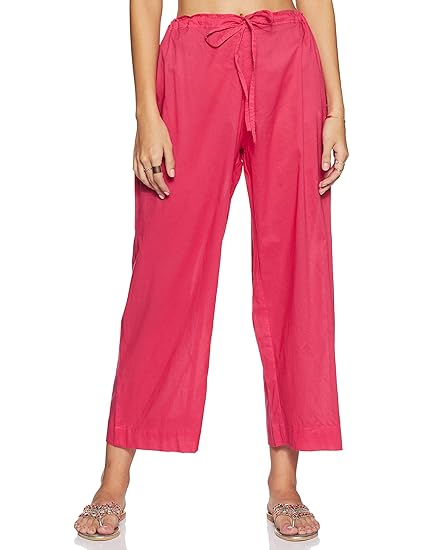 Women's cotton Palazzo Bottom (POTTERY 15859XL_ Pink_ X-Large)