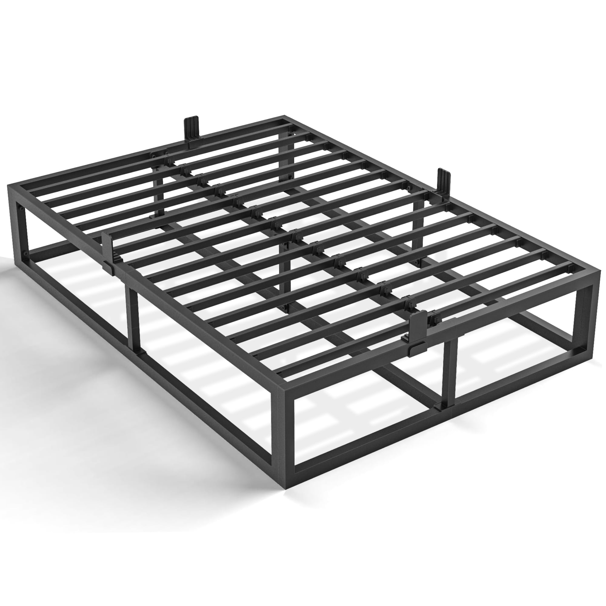 Photo 1 of ***FINAL SALE/NO RETURN ***UPDATED 5/2***Bilily 12 Inch Full Bed Frame with Steel Slat Support, Low Profile King Metal Platform Bed Frame Support Mattress Foundation, No Box Spring Needed/Easy Assembly/Noise Free