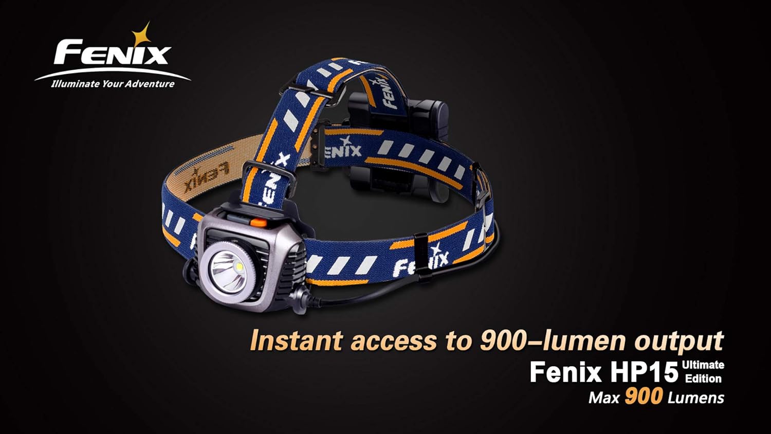 Fenix HP15 UE 4AA Headlamp w/Batteries, 900 Lumens, Gray HP15UEGY-B : Sports & Outdoors