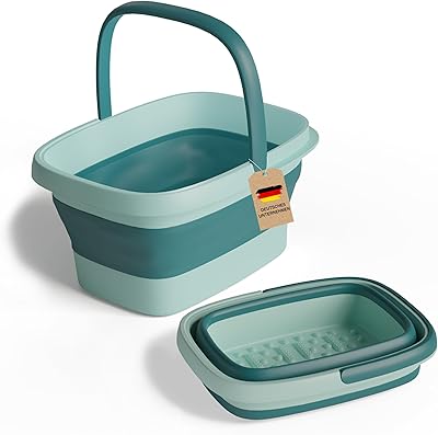 VMbathrooms Fußoase Das Original | Hochwertiges & stabiles Fußbad für wohltuende Entspannung der Füße | Fußbadewanne mit Massage-Noppen | BPA-Frei