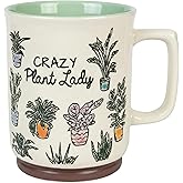 Blue Sky Ceramic Crazy Plant Lady 18 Oz Mug