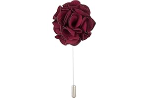 Knighthood Lapel Pin Flower Shirt Stud Pin For Mens Maroon Bunch Flower Lapel Pin Brooch