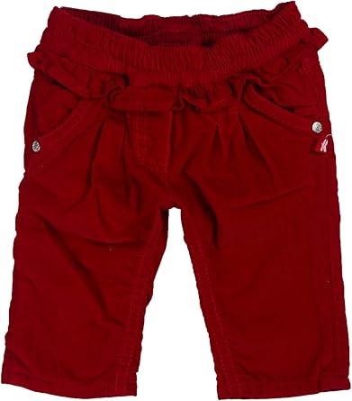 red baby trousers