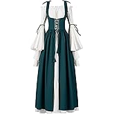 Spooktacular Creations Halloween Renaissance Costume Women, Renaissance Corset Dress, Plus Size Medieval Chemise for Cosplay