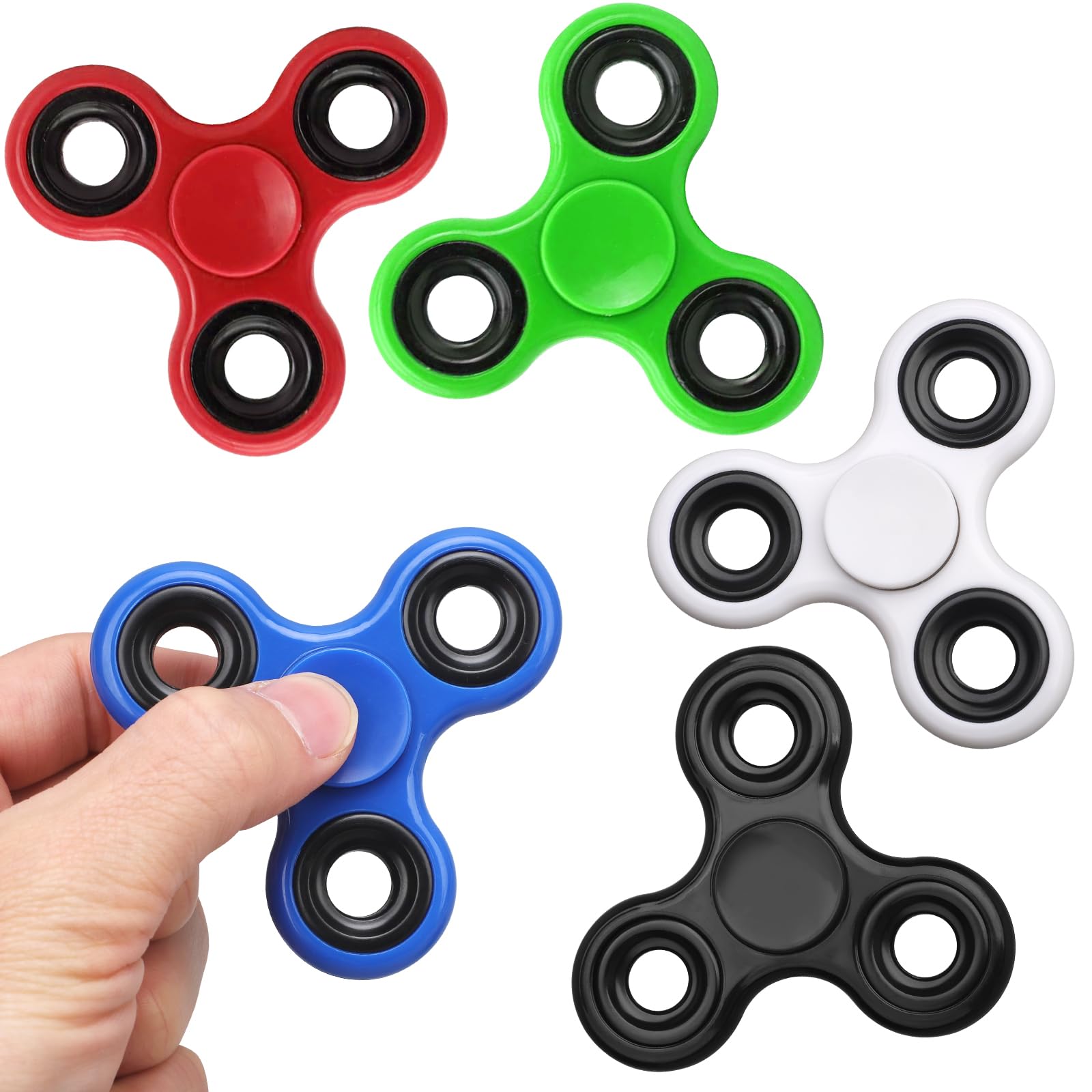 5 Pack Fidget Spinner Toy Bulk for Kids Adults, Sensory Hand Fidget Spinner Toys Set for Stress Relief Reducer Anit Anxiety, Gifts for Birthday Party Favors Graduation Party Bag Fillers