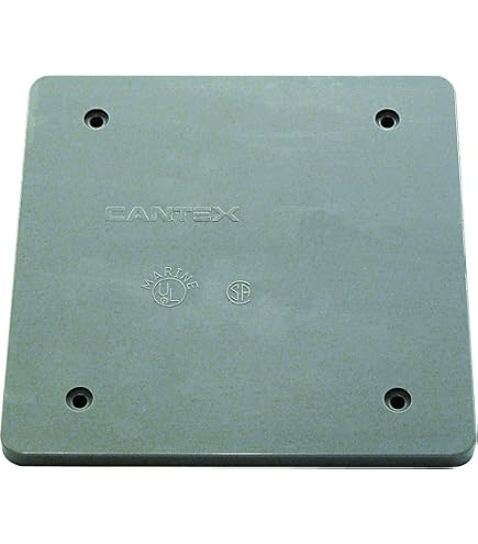 Cantex Weatherproof Electrical Box, 2-Gang, 2-Inlet, PVC - 5133372