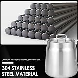 Guniata Stainless Steel Deep Fat Fryer Strainer Pot with Filter Lid 2L view 8