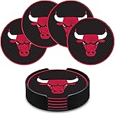 Rico Industries NBA Basketball Standard Classic Favorites: PVC Coaster Set (4-Pack)