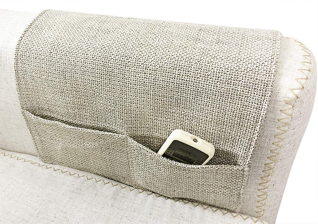 Hanging Sofa Storage Bag Arm Rest Organiser Couch Caddy TV Remote Control Holder Armchairs Paper Rack Phone Glassse Foldable Pouch Chair Tidy Table Space Saver Pocket Set Living Room Home Companion