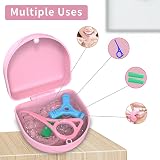 ARGOMAX Retainer Case with Magnetic Closure Pink ABS Hard Shell view 6