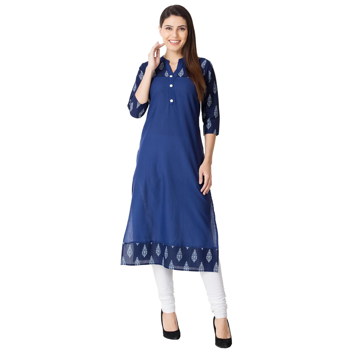 m&d women's cotton kurta