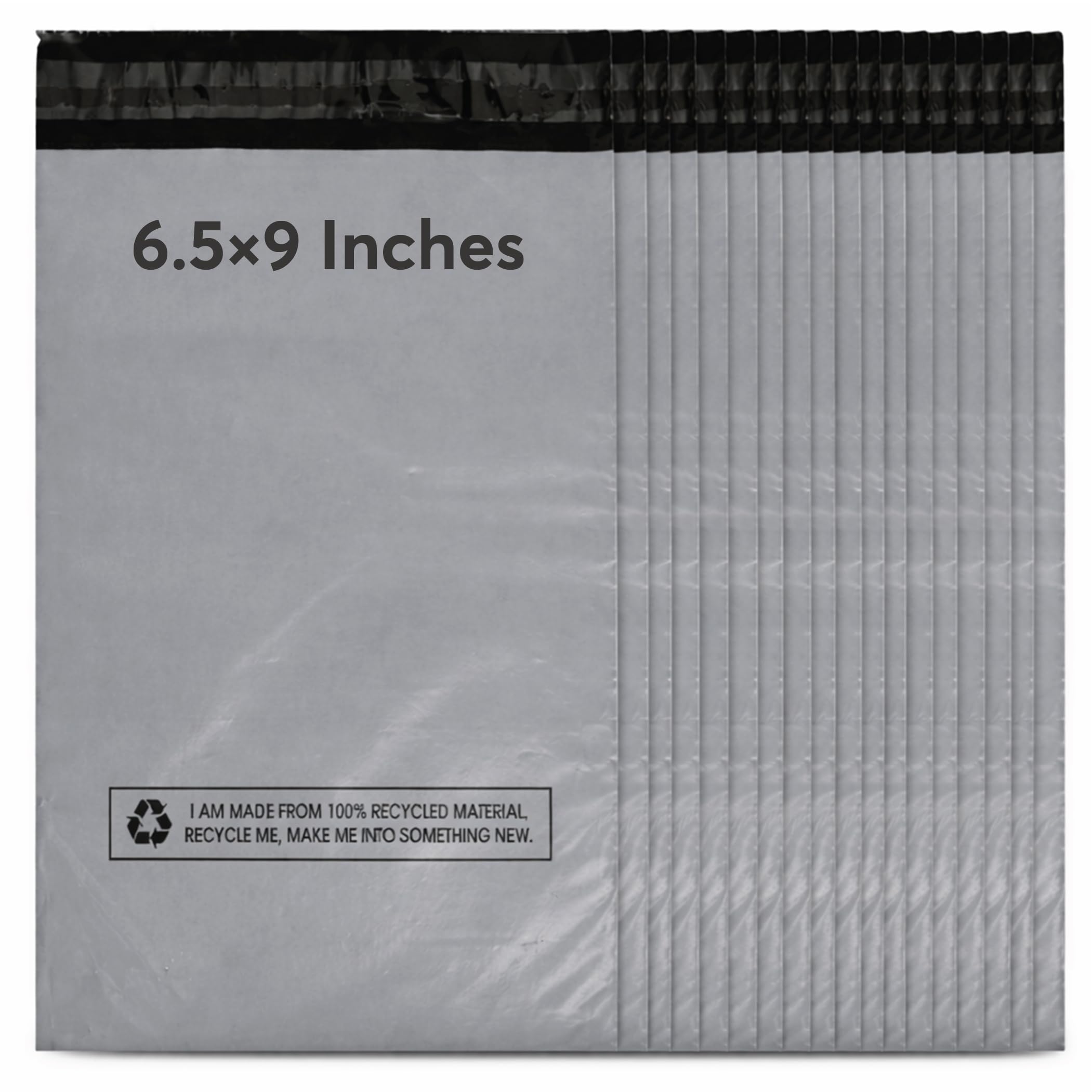 SAMZ Packaging (Pack of 100) 6.5x9 Inches (165 x 229 mm), Grey Parcel Delivery Bags with Self-Seal Closure, Parcel Bags, Tamper Proof Packaging Bags for Vinted Shipping, Delivery, Mailing & Posting