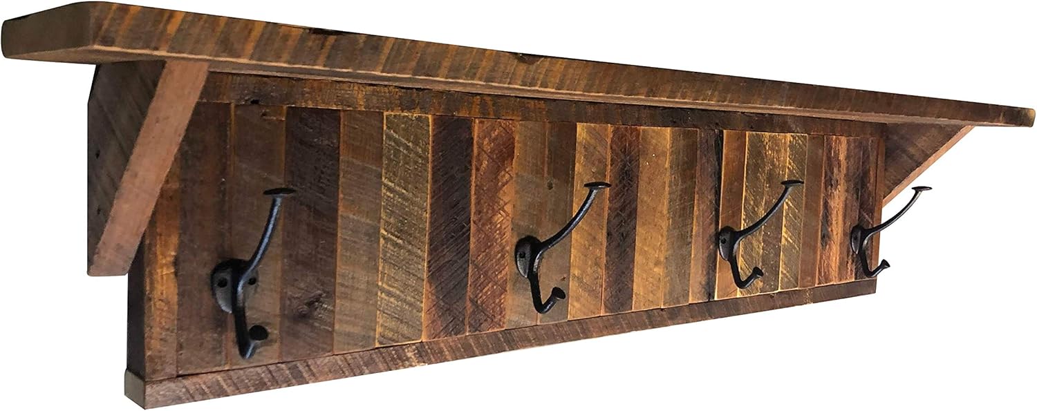 barnwood wall coat rack