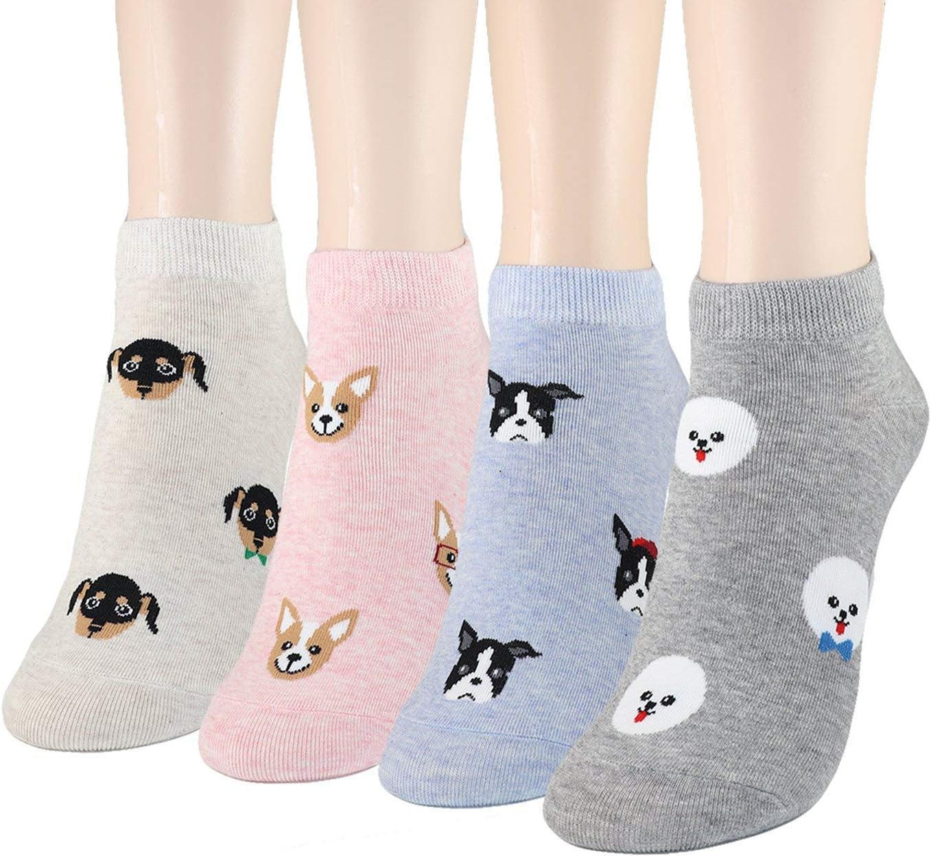 OKIE OKIEWomens Cat Socks - Crazy Cute Animal Dog Owl Print Crew Novelty Fun Funny Gift
