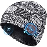 Bluetooth Beanie, V5.0 Bluetooth Hat, Wireless Earphone Beanie Headphones, with HD Stereo Speakers Built-in Microphone, Mens 