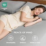 Bedsure Super King Fitted Sheet Deep Pocket 40cm Grey 180x200cm view 2