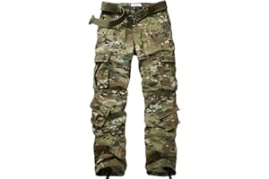 GSGGIG Men's Outdoor Hiking Pants, Tactical Pants Lightweight Casual Work Ripstop Cargo Pants for Men with Pockets