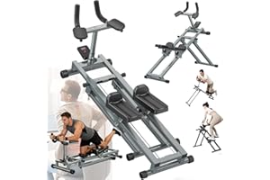 3 in 1 Spine Twist And Stretch Trainer & AB Machine Foldable Crawling Exercise Machine with LCD Display Monitor, Abdominal Ma