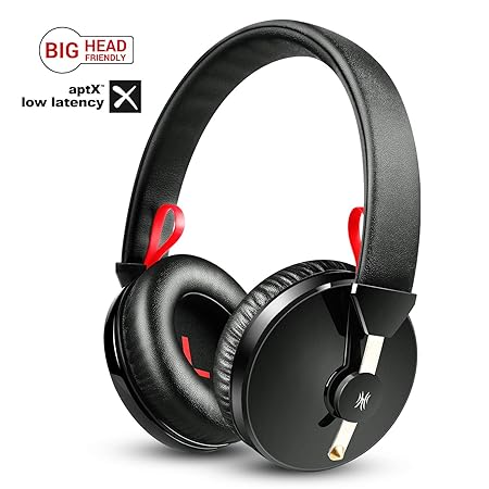 OneAudio Bluetooth Kopfhörer Over Ear, APTX-LL Low Latency Kabellos Funkkopfhörer Mit Memory Foam Ohrploster & Dual 40mm Trei