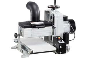 VEVOR 10" Benchtop Drum Sander, 1HP 1725RPM Dual Motor Drum Sander for Woodworking - Variable Speed Conveyor Belt & 4" Dust C