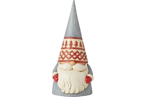 Enesco Jim Shore Heartwood Creek Nordic Noel Tree Hat Gnome God Jul Figurine, 6.1 Inch, Multicolor