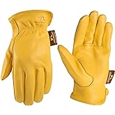 Wells Lamont Men’s Deerskin Leather Driving Gloves, 100% Full Grain Deerskin with Keystone Thumb, Soft and Flexible Fit for Light-Duty Work and All-Day Comfort