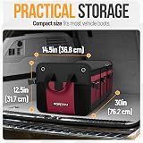 FORTEM Car Boot Organiser SUV Trunk Storage 90L Collapsible 6 Compartments view 3