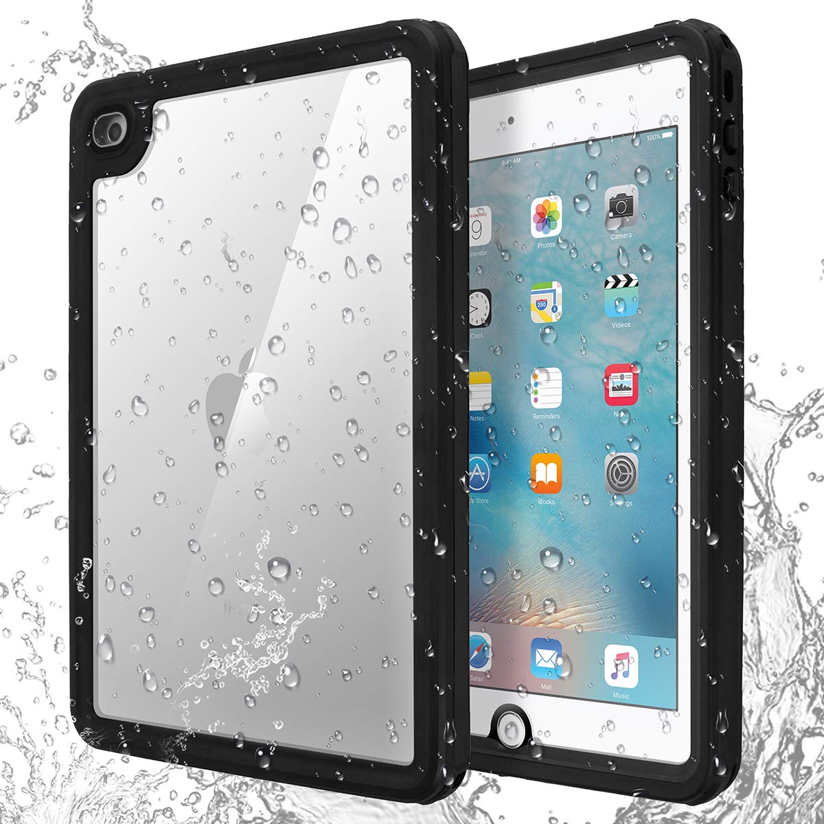 AICase IP68 Waterproof Case for iPad Mini 4 with Lanyard & Built-in Screen Protector — image 1