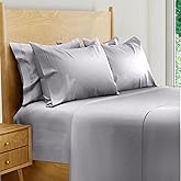 BAMPURE Luxury Series 6 Pcs King Sheet Set - 100% Viscose derived from Bamboo Sheets King Size -