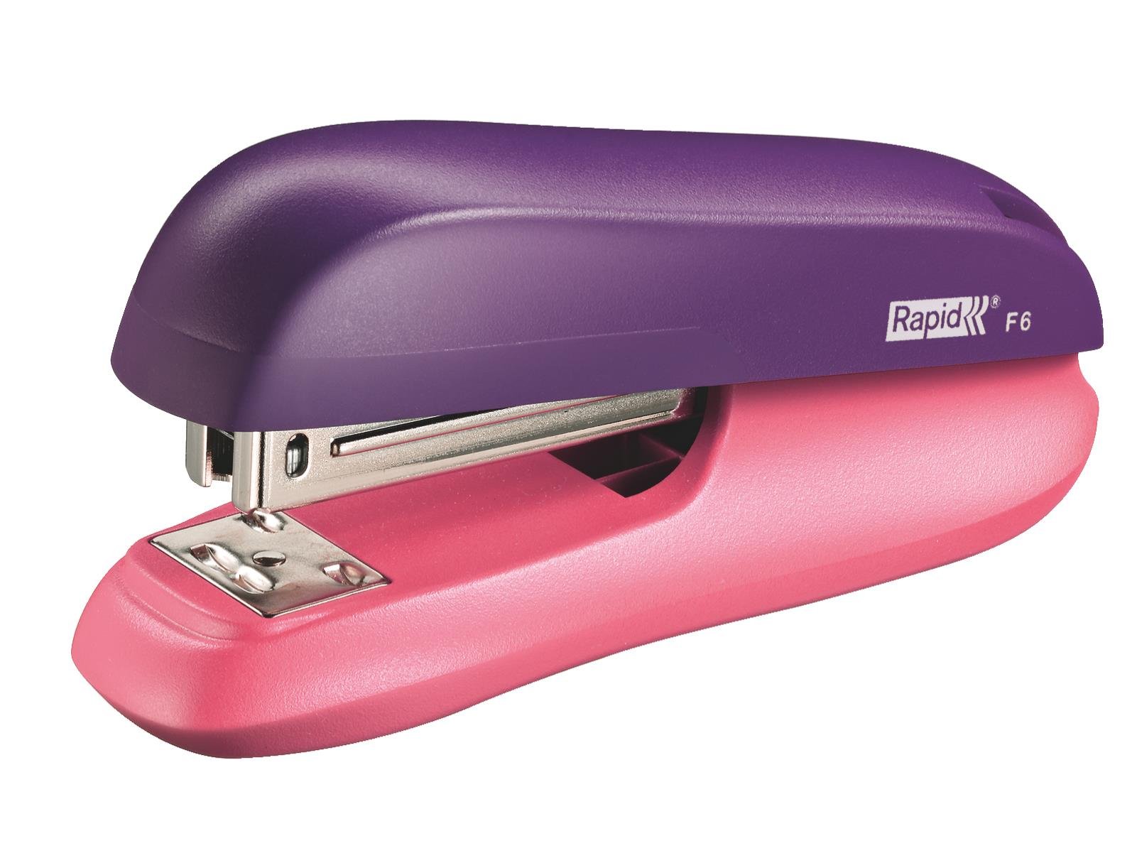 Rapid F6 Half Strip Small Stapler - Violet/Red