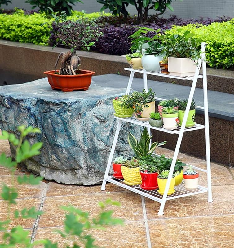 Multipurpose 3Tier Metal Hanging Plant Stand Foldable