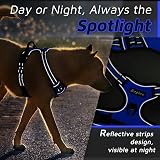 Eagloo Large Dog Harness No Pull Front Back Clips Reflective Breathable view 8