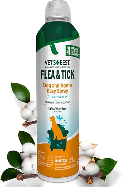 VET’S BEST NATURAL FLEA AND TICK EASY SPRAY...
