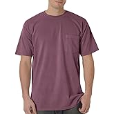 COMFORT COLORS Heavyweight Ring Spun Pocket Tee - Royal Caribe