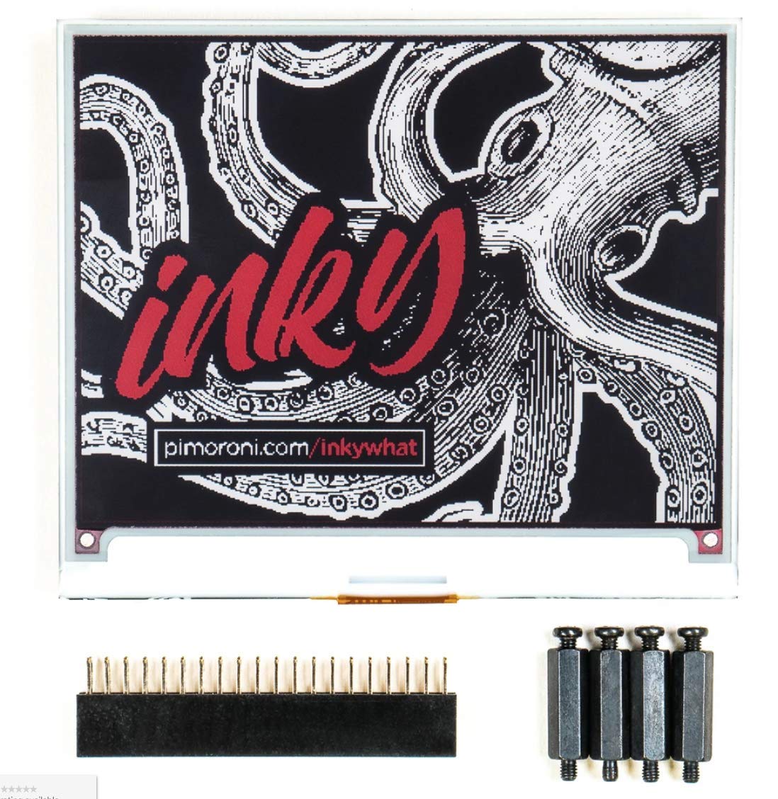 Pimoroni Inky wHAT (ePaper/eInk/EPD) - Red/Black/White