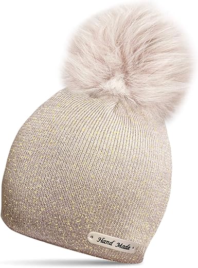 glitter bobble hat