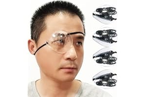 FSJLT 4Pack Eye Shield After Cataract Surgery,3D Protective Eye Shield for Sleeping,Clear Eye Patch Cataract Eye Shield After Surgery with Extended Elastic Strap Longer for Adults