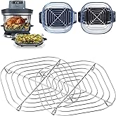2 Pack Stainless Steel Rack Compatible with Ninja Crispi Pro AS101, Ninja Crispi Accessories Metal Rack, Replacement Rack for