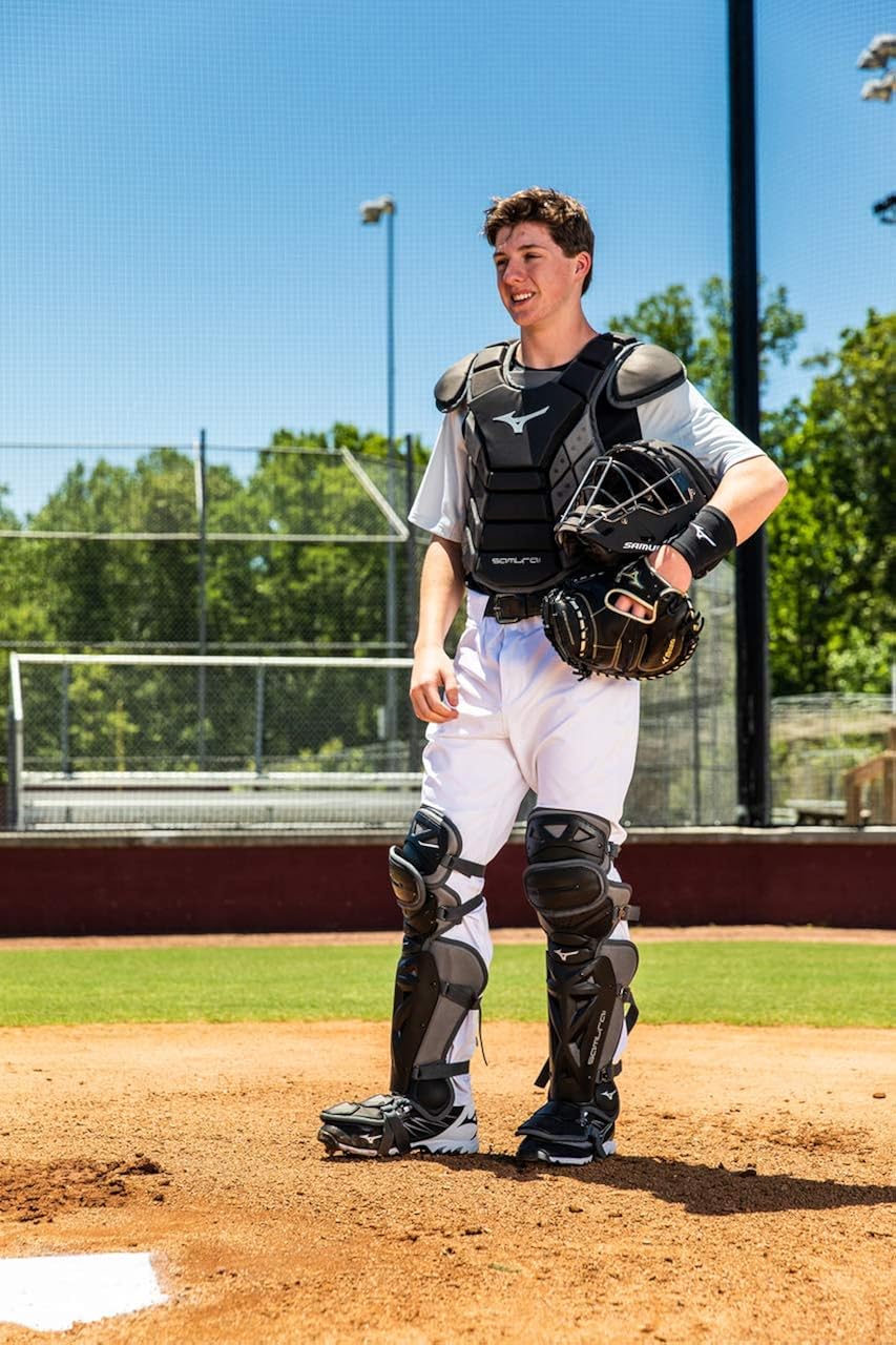 Mizuno Samurai Adult Baseball Shin Guards : Sports & Outdoors