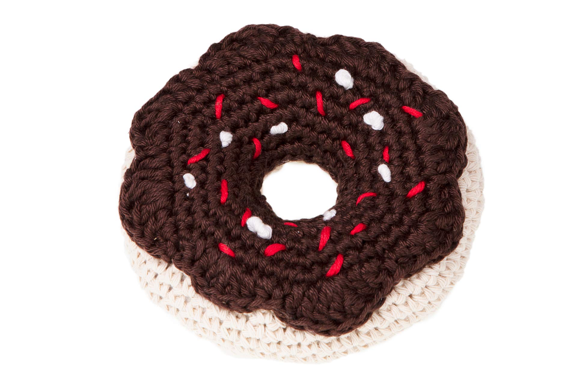 MICHI MICHI-SC108 GIOCO CROCHET DONUT CIOCCOLATO Toy Chocolate Donut Dog Toy