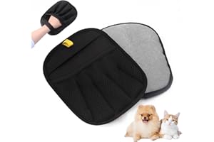 GNTOET Pet Hair Removal Glove, 2025 Upgraded Five-Finger Electrostatic Grooming Tool for Cats & Dogs, Reusable Magic Fur Remover for Furniture, Car, Couch & Clothing, Essential Pet Grooming Supplies (1)