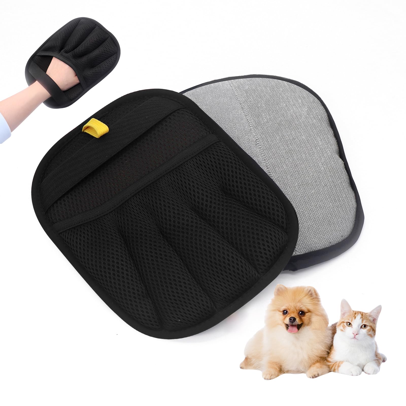 Photo 1 of ** USED** Pet Hair Removal Glove, 2025 Upgraded Five-Finger Electrostatic Grooming Tool for Cats & Dogs, Reusable Magic Fur Remover for Furniture, Car, Couch & Clothing, Essential Pet Grooming Supplies (1)