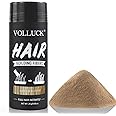 VOLLUCK Hair Fibers for Thinning Hair, Instant Coverage Hair Building Fibers for Women and men, Natural Hair Powder for Conceal Hair Loss 28 g (Medium Blonde)