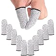 ZEPOHCK 10 Pcs Cut Resistant Protection Finger Cots, Finger Sleeve, Finger Cover Life Extender for Kitchen, Work, Sculpture, 
