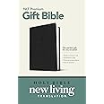 Premium Gift Bible NLT (LeatherLike, Classic Black, Red Letter)
